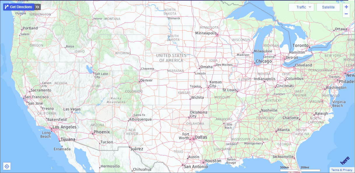 Yahoo Maps driving directions for easy routes
